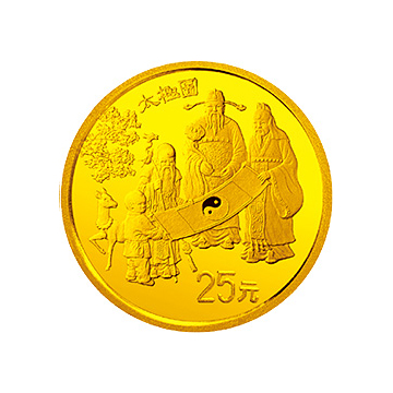 金银铂纪念币（第2组）1/4盎司圆形金质纪念币